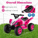 12V Kids Ride On ATV 4-Wheeler Quad with LED Lights and 7 mph Max Speed by LJGDeals