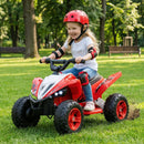 12V Kids Ride On ATV 4-Wheeler Quad with LED Lights and 7 mph Max Speed by LJGDeals