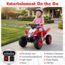 12V Kids Ride On ATV 4-Wheeler Quad with LED Lights and 7 mph Max Speed by LJGDeals