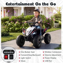 12V Kids Ride On ATV 4-Wheeler Quad with LED Lights and 7 mph Max Speed by LJGDeals