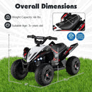 12V Kids Ride On ATV 4-Wheeler Quad with LED Lights and 7 mph Max Speed by LJGDeals