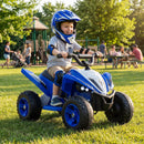 12V Kids Ride On ATV 4-Wheeler Quad with LED Lights and 7 mph Max Speed by LJGDeals