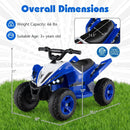 12V Kids Ride On ATV 4-Wheeler Quad with LED Lights and 7 mph Max Speed by LJGDeals