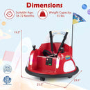 12V Kids Ride On Bumper Car with Remote Control and Flashing Lights by LJGDeals