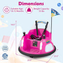 12V Kids Ride On Bumper Car with Remote Control and Flashing Lights by LJGDeals