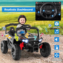 12V Kids Ride On Car UTV Electric Vehicle with LED Lights Music and Horn by LJGDeals