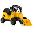 12V Kids Ride On Construction Tractor with Electric Adjustable Bucket-Yellow by DirectDeals