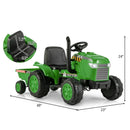 12V Kids Ride On Tractor with Trailer and Remote Control by LJGDeals
