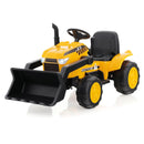 12V Kid's Ride on Excavator with Adjustable Digging Bucket-Yellow by LJGDeals