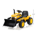 12V Kid's Ride on Excavator with Adjustable Digging Bucket-Yellow by LJGDeals