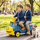 12V Kids Ride-On Train 3-Seater with Detachable Carriage by LJGDeals