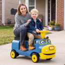 12V Kids Ride-On Train 3-Seater with Detachable Carriage