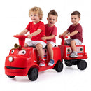 12V Kids Ride-On Train 3-Seater with Detachable Carriage