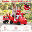 12V Kids Ride-On Train 3-Seater with Detachable Carriage by LJGDeals
