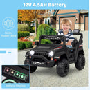 12V Electric Kids Ride on Truck with Remote Control and Music by LJGDeals