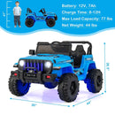 12V Kids Ride-on Jeep Car with 2.4 G Remote Control by LJGDeals