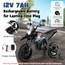 Aprilia Licensed Kids Ride On Motorcycle with 2 Training Wheels by DirectDeals