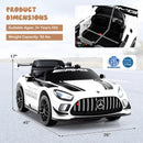 12V Kids Ride-On Car Mercedes-AMG GT3 Licensed with Adjustable Speed by LJGDeals