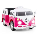 12V Ride On Car Licensed Volkswagen Ride-on Bus with Cup Holder and LED Headlights for 3+ Years Old by LJGDeals