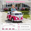12V Ride On Car Licensed Volkswagen Ride-on Bus with Cup Holder and LED Headlights for 3+ Years Old by LJGDeals
