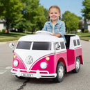 12V Ride On Car Licensed Volkswagen Ride-on Bus with Cup Holder and LED Headlights for 3+ Years Old by LJGDeals