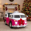 12V Ride On Car Licensed Volkswagen Ride-on Bus with Cup Holder and LED Headlights for 3+ Years Old by LJGDeals