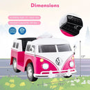 12V Ride On Car Licensed Volkswagen Ride-on Bus with Cup Holder and LED Headlights for 3+ Years Old by LJGDeals