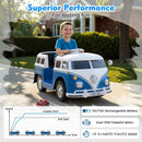 12V Ride On Car Licensed Volkswagen Ride-on Bus with Cup Holder and LED Headlights for 3+ Years Old by LJGDeals