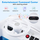 12V Ride On Car Licensed Volkswagen Ride-on Bus with Cup Holder and LED Headlights for 3+ Years Old by LJGDeals