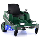 12V Ride on Lawn Mower for Kids with Dual Control Sticks and LED Lights by LJGDeals
