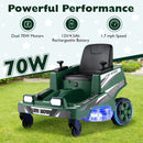 12V Ride on Lawn Mower for Kids with Dual Control Sticks and LED Lights by LJGDeals
