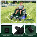12V Ride on Lawn Mower for Kids with Dual Control Sticks and LED Lights by LJGDeals