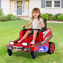 12V Ride on Lawn Mower for Kids with Dual Control Sticks and LED Lights by LJGDeals