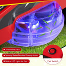 12V Ride on Lawn Mower for Kids with Dual Control Sticks and LED Lights by LJGDeals