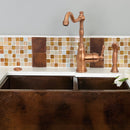 Dual Outlet Copper Garbage Disposal Kitchen Air Switch Kit - AK79001B-C