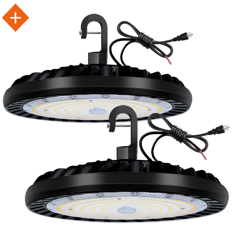 Elite+ Series LED High Bay Light, 5000K, Dimmable, 50K Hours Lifespan, ETL Listed