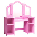 Kids Tri Folding Mirror Makeup Dressing Vanity Table Set by LJGDeals