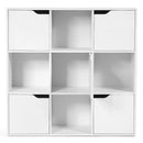 9-Cube Wooden Freestanding Bookcase for Home and Office by LJGDeals