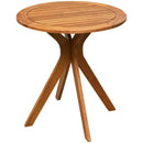 27 InchOutdoor Round Solid Wood Coffee Side Bistro Table by LJGDeals