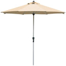 9 Feet Patio Outdoor Market Umbrella with Aluminum Pole without Weight Base by LJGDeals