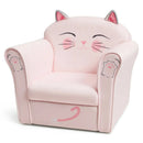Kids Upholstered Cat Armrest Couch Sofa with Linen Fabric by LJGDeals