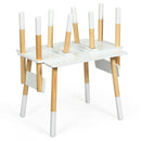 Kids Wooden Table and 2 Chairs Set-White by DirectDeals