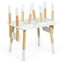 Kids Wooden Table and 2 Chairs Set-White by LJGDeals