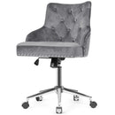 Tufted Upholstered Swivel Computer Desk Chair with Nailed Tri by LJGDeals