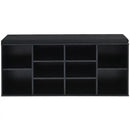 10-Cube Organizer Shoe Storage Bench with Cushion for Entryway by LJGDeals