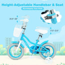 Kids Bike 12 Inch with Training Wheels and Adjustable Seat by DirectDeals
