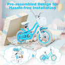 Kids Bike 12 Inch with Training Wheels and Adjustable Seat
