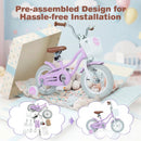Kids Bike 12 Inch with Training Wheels and Storage Basket by DirectDeals