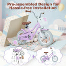 Kids Bike 12 Inch with Training Wheels and Storage Basket