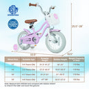 Kids Bike 12 Inch with Training Wheels and Storage Basket